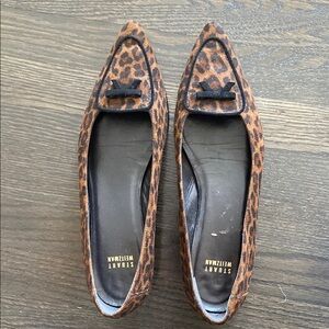 Stuart Weitzman Leopard Print Flats